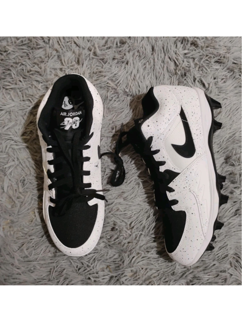 Air Jordan Stadium 90 TD Men Size 9.5 'White Black' HQ0210 100 Cleats